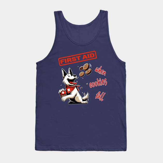 FIRST AID when COOKIES FALL Tank Top by Drew-Drew